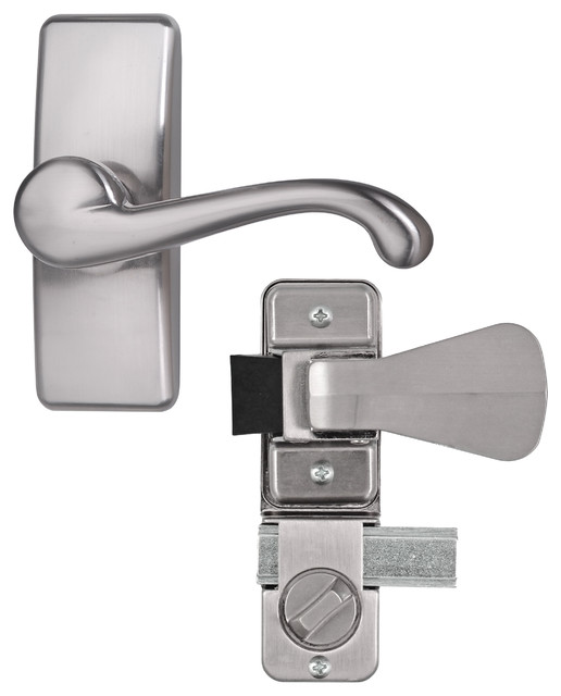 Deluxe Storm and Screen Door Lever Handle With Deadlock Door Entry