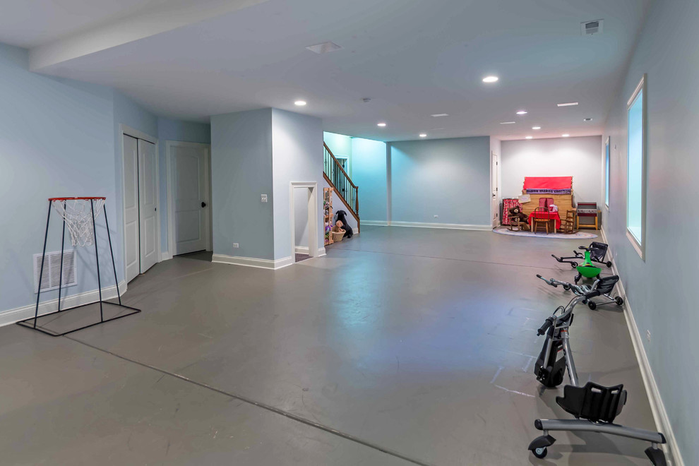 Family Basement Rec Room & Bath