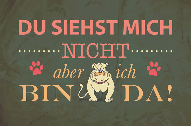 Du Siehst Mich Nicht Gallery Door Mat, Small