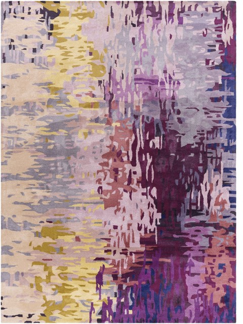 Surya Banshee BAN-3344 Area Rug, Purple/Green, 8'x11' Rectangle