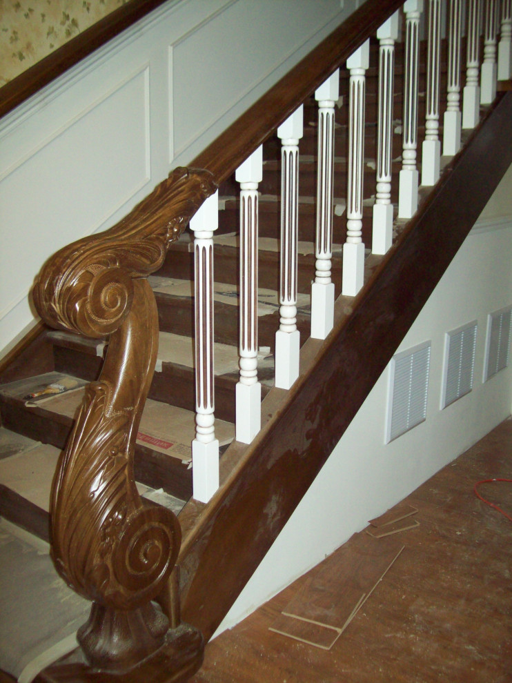 Лестница из массива ясень