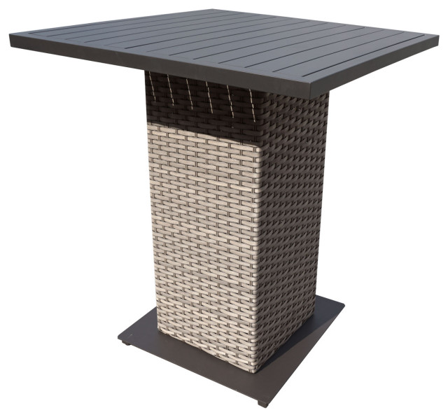 Florence Pub Table Grey Stone - Tropical - Outdoor Pub And Bistro ...