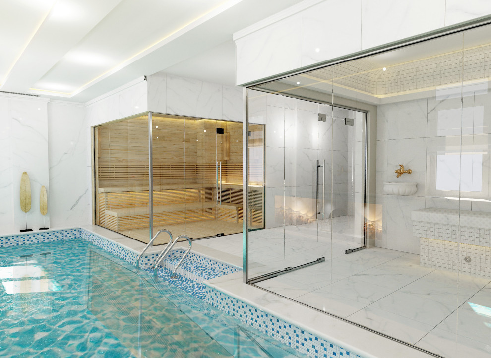 Дизайн интерьера банного комплекса в Астане