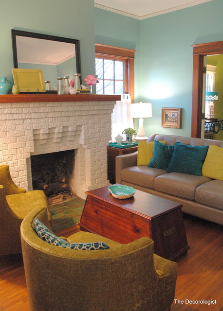 Bright Colors For A Historic Bungalow Eclectic Living