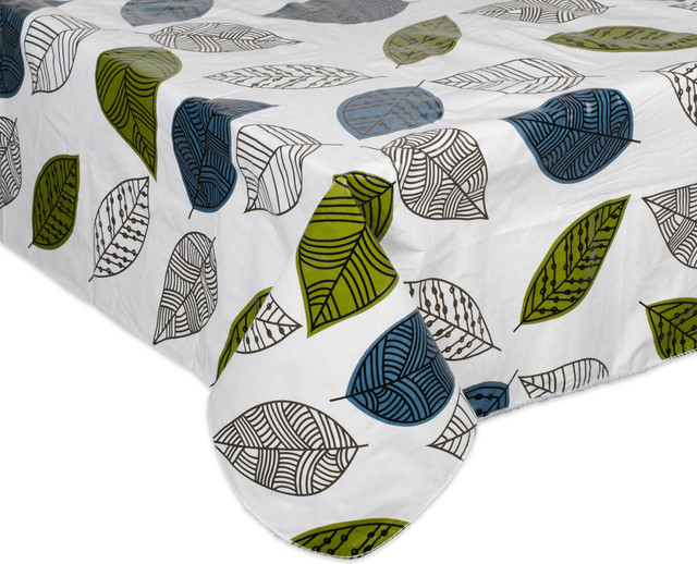 Leaves Vinyl Tablecloth 52x70 Leaves Vinyl Tablecloth 52x70