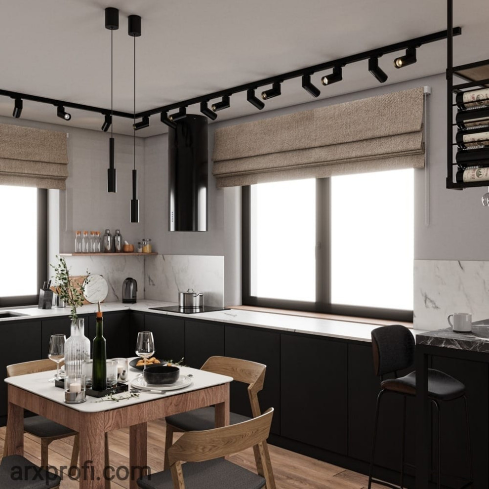 Проект интерьера дома 200 м2 в Южно-Сахалинске