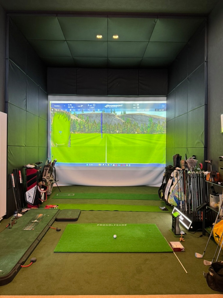 ゴルフスタジオのある家