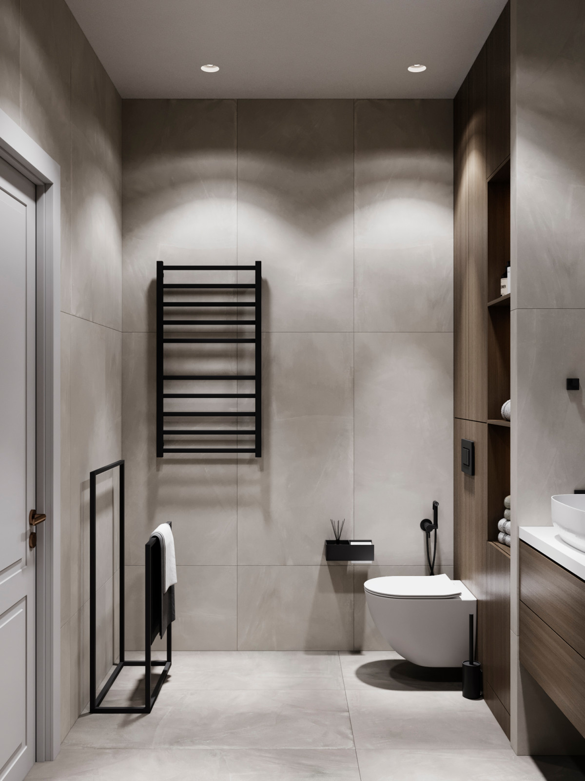 Современный mid-century в ЖК Западный Порт