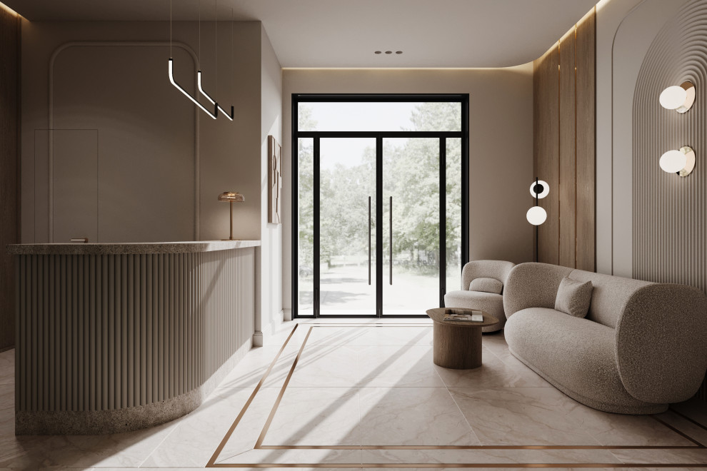 Дизайн лобби отеля в г.Сухум