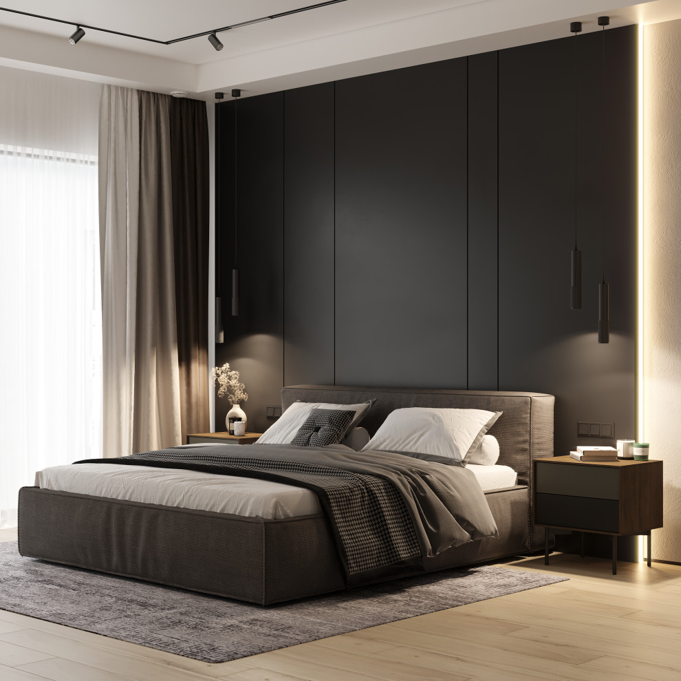 Проект спальни в загородном доме.