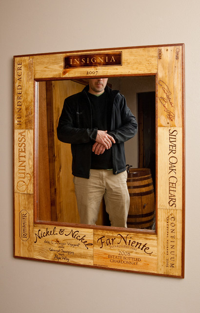 Wine Crate Mirror 