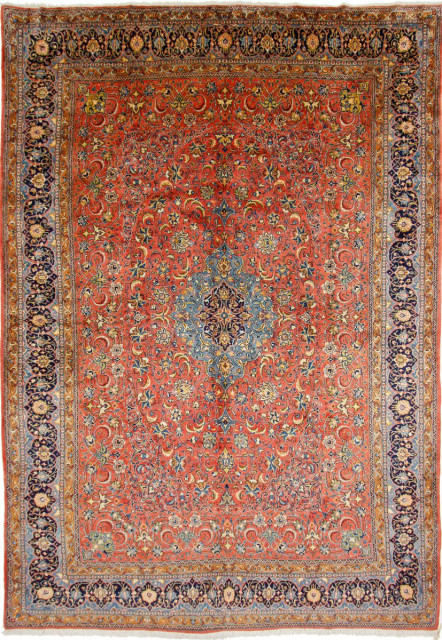 Persian Rug Sarouk 14'1"x9'11" Hand Knotted
