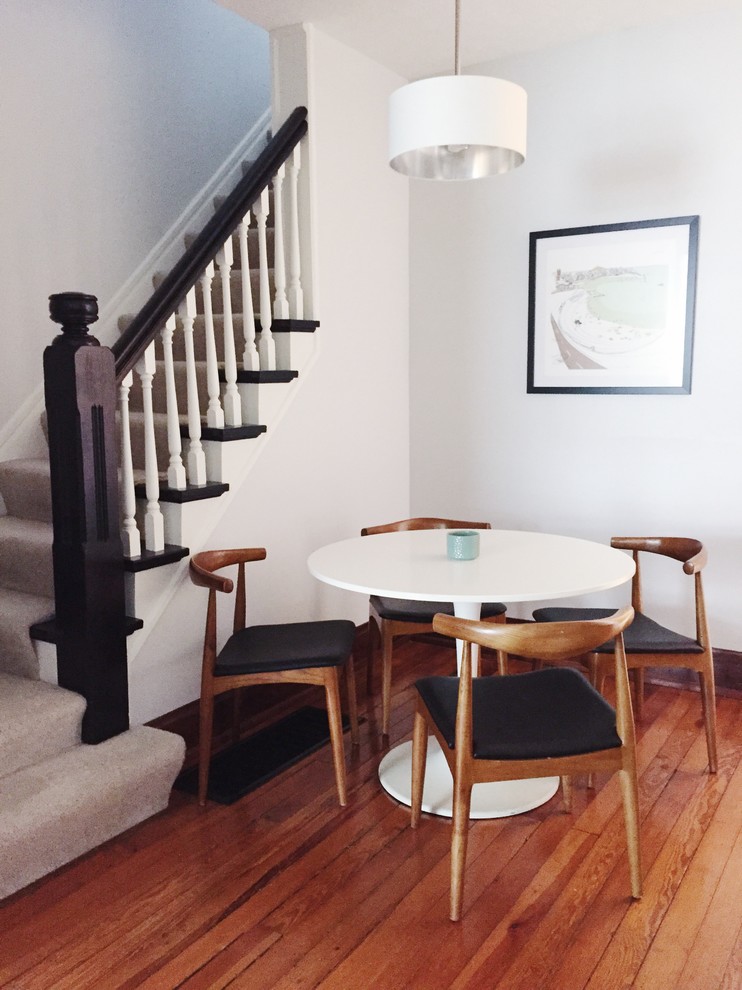 Photo of a small contemporary dining room in Columbus.