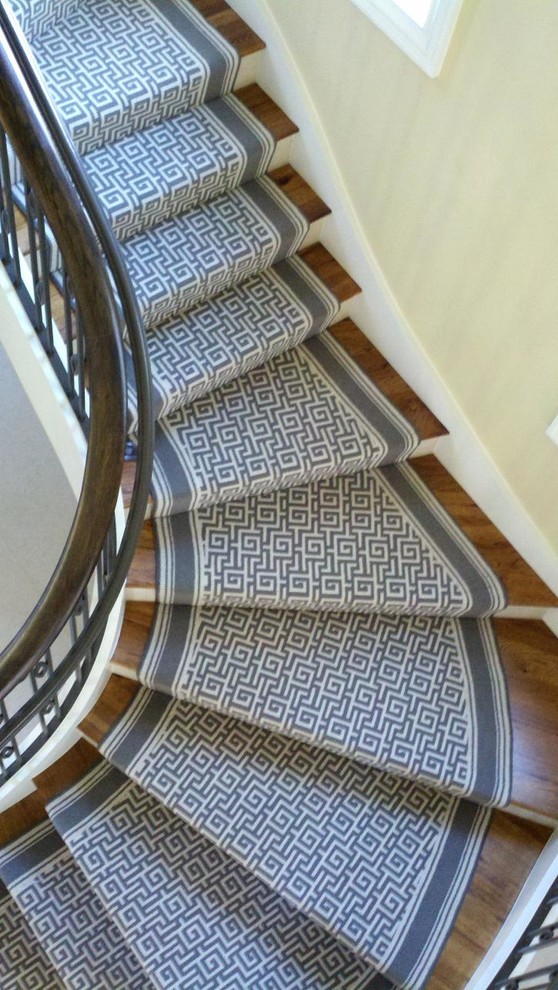 This is an example of a contemporary staircase in Charlotte.