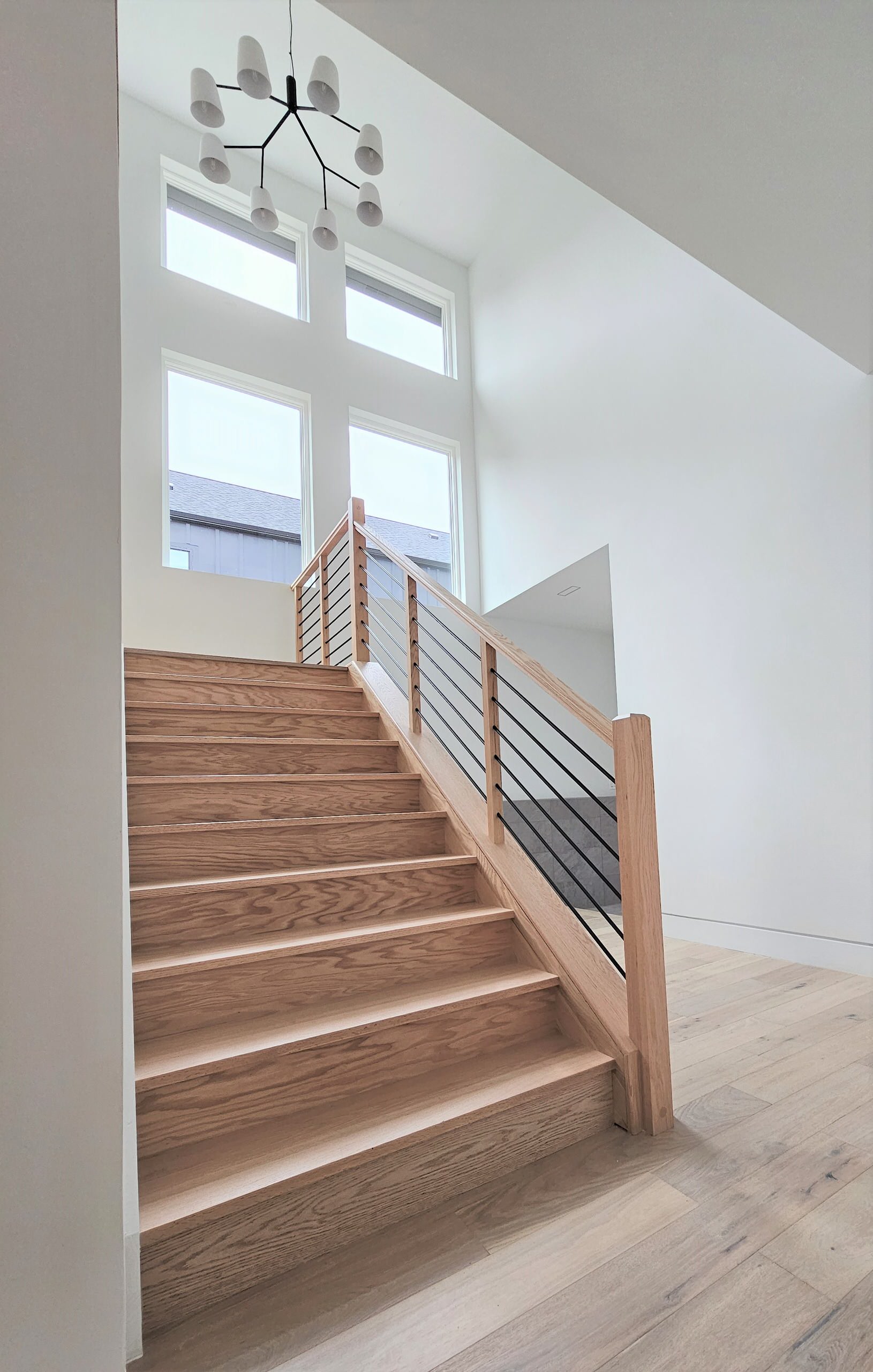 108_Red Oak Stairs in Light Filled Space, Fairfax, VA 22031