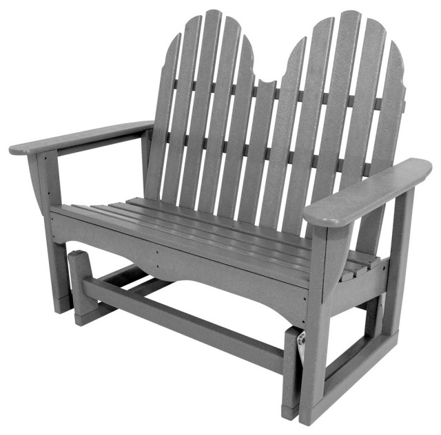 Polywood Classic Adirondack 48" Glider Transitional Outdoor Gliders