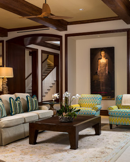 Contemorary Waterfront Home - Klassisch modern - Wohnzimmer - Miami