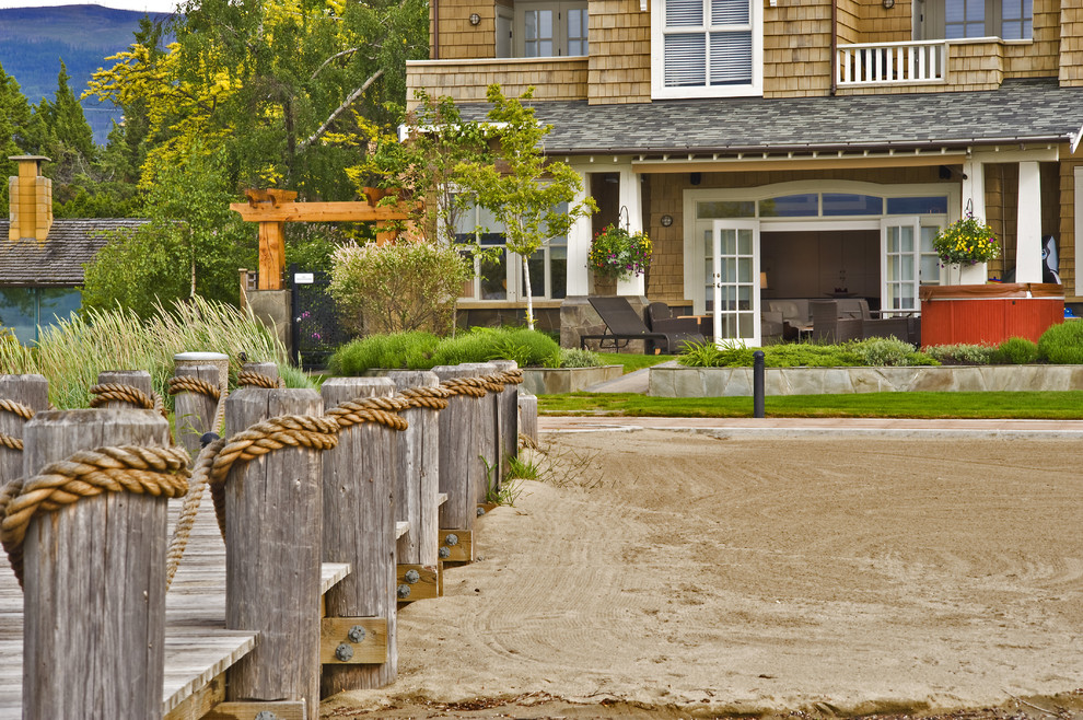Photo of a beach style exterior in Vancouver.