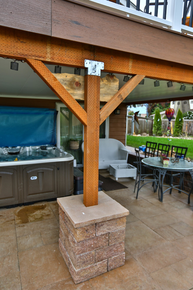 Inspiration for a rustic deck remodel in Seattle