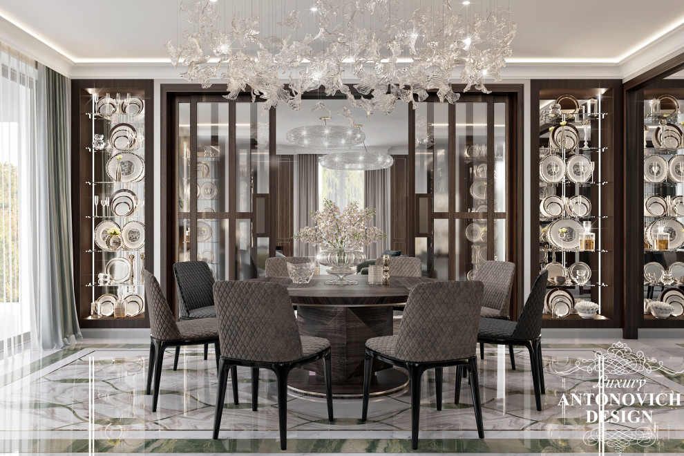 Дизайн-проект элитного холла в проекте дома