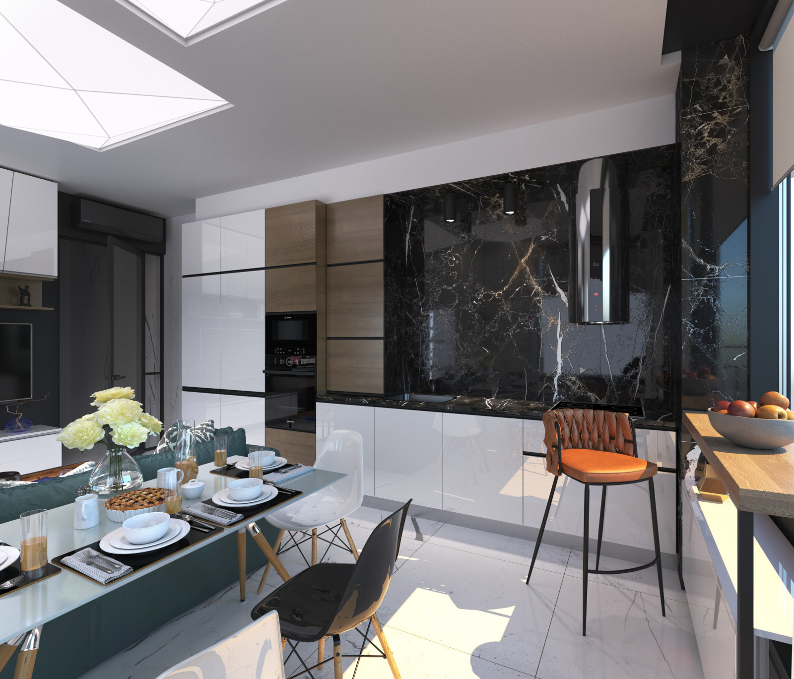 Интерьер квартиры ЖК "ЭВОЛЮЦИЯ", Новосибирск