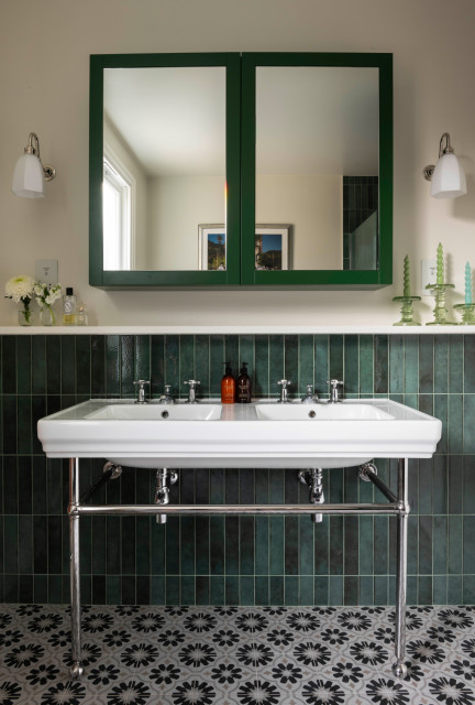 Clapton House transitional-bathroom