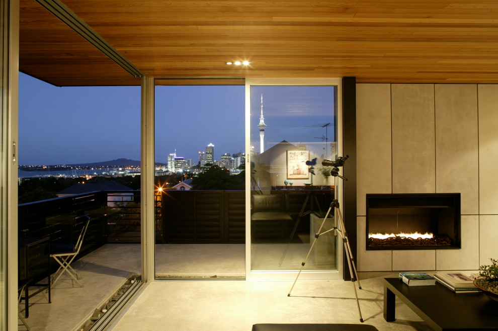 Inspiration for a contemporary living room in Auckland.