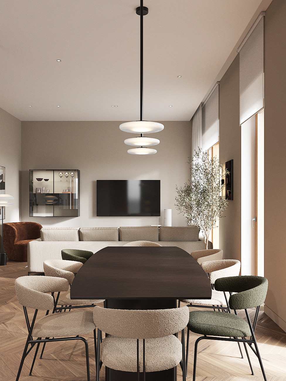 Вневременной интерьер с акцентными деталями