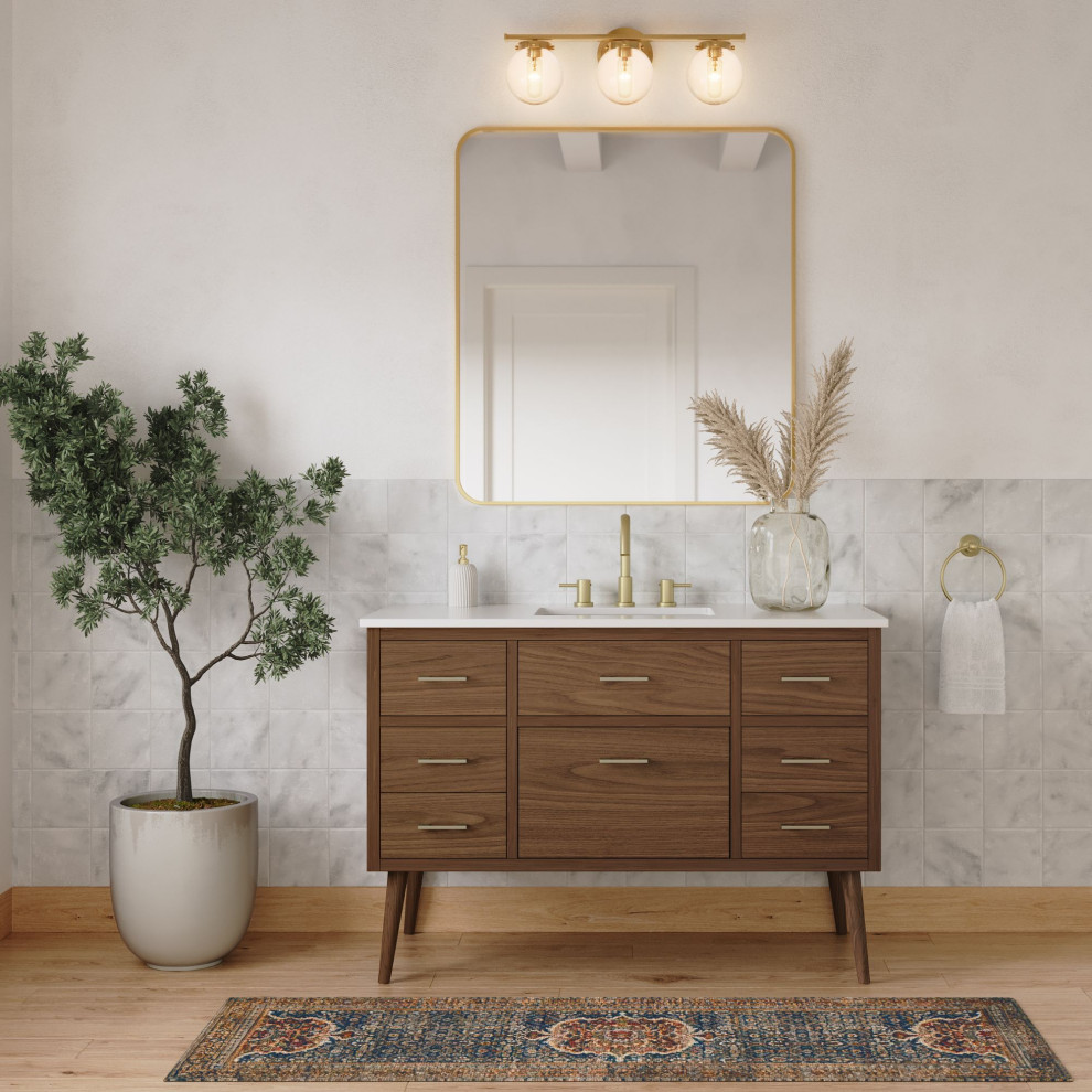 The Richmond Bathroom Vanity Midcentury Bathroom Vanities And Sink