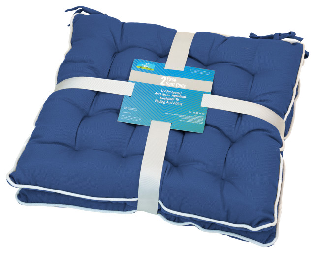 2Pack Spunpoly Seat Cushion with Flame Retardant Filling