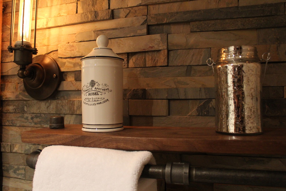 Inspiration for a transitional bathroom remodel in Boston