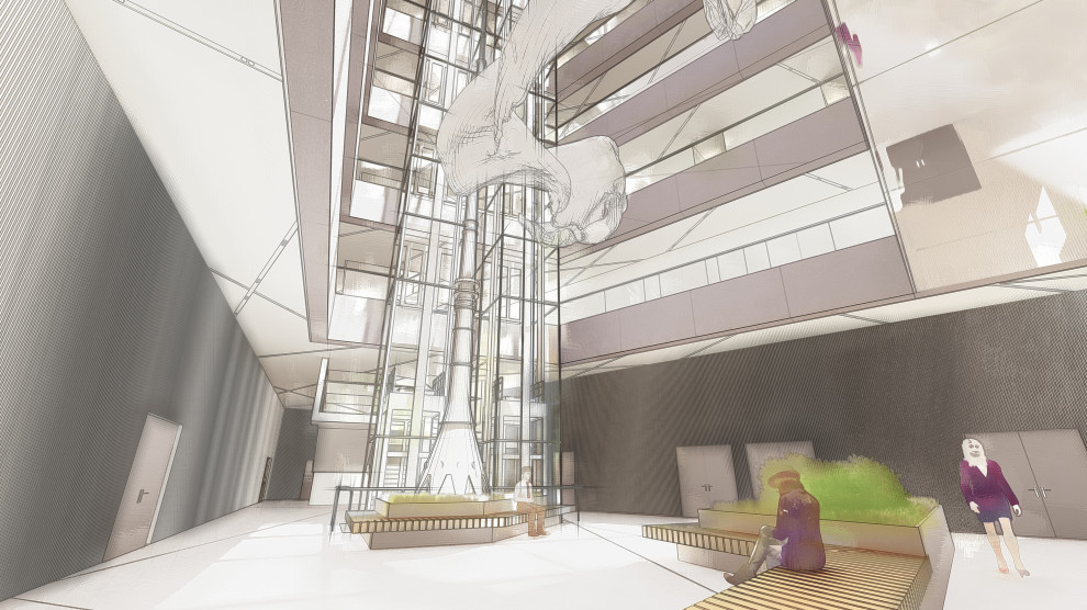 Концепция интерьеров офиса телекомпании НТВ