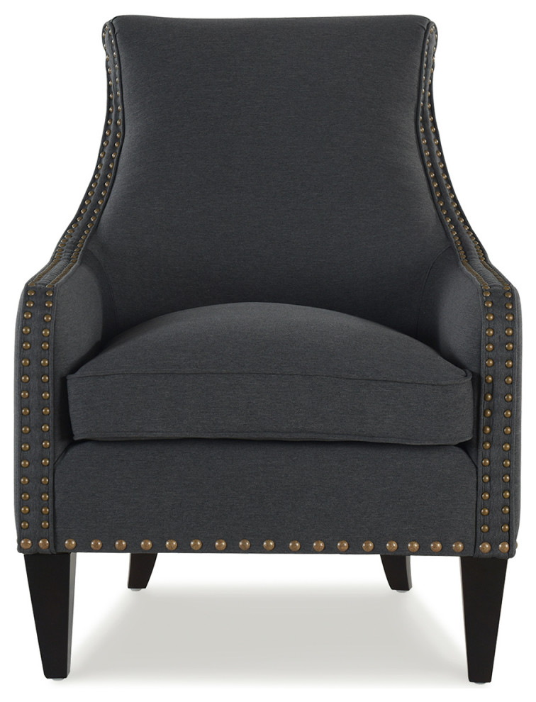 Florence Arm Chair, Dark Grey