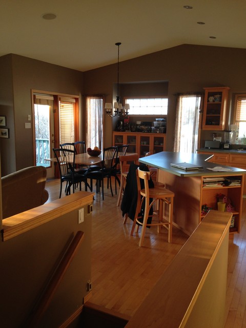 Renovation project-comtemporary main floor transitional