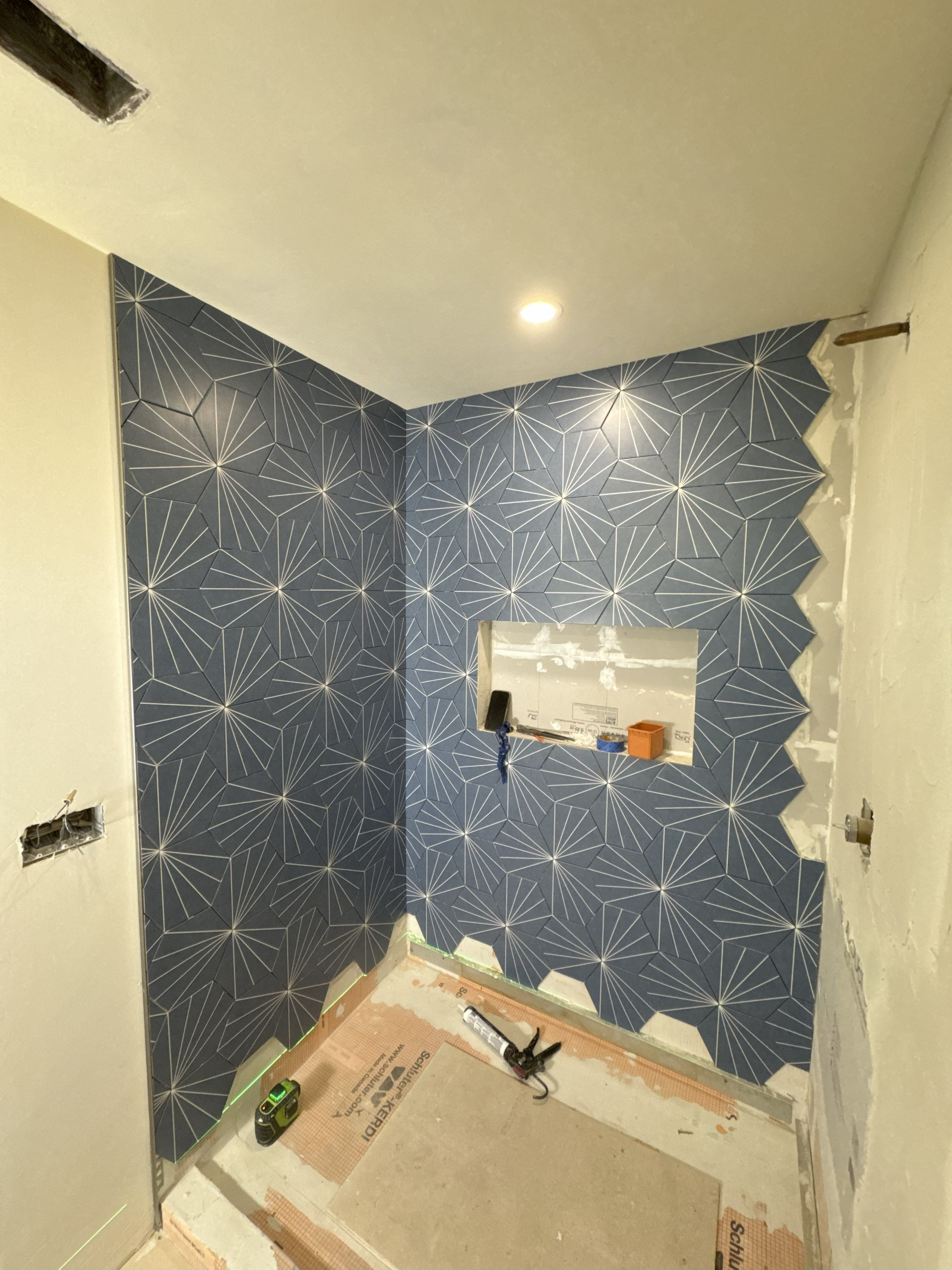 DURING! Initial Pattern Installed & Later Changed to Owner Preference