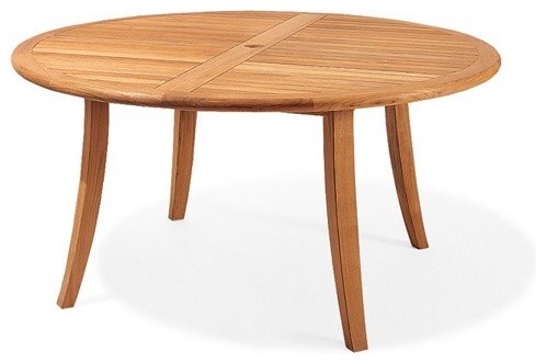 round teak outdoor dining set