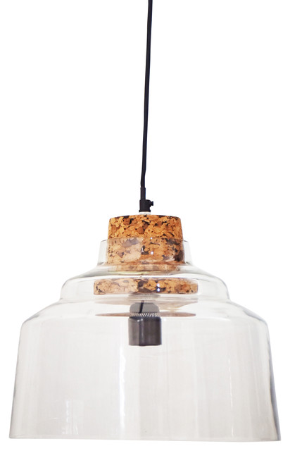 Cork Glass Pendant Light - Beach Style - Pendant Lighting ...