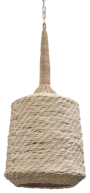 Palecek Kirk Nix Wisteria Facet Pendant, White