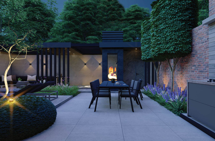 Проект небольшого сада со спа-зоной