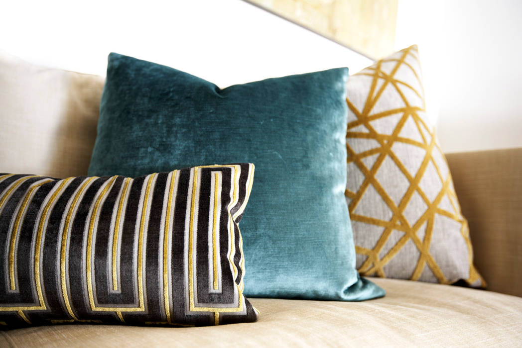 rustic cushions and throws