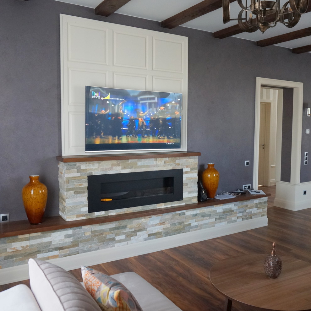 Реализованный интерьер загородного дома