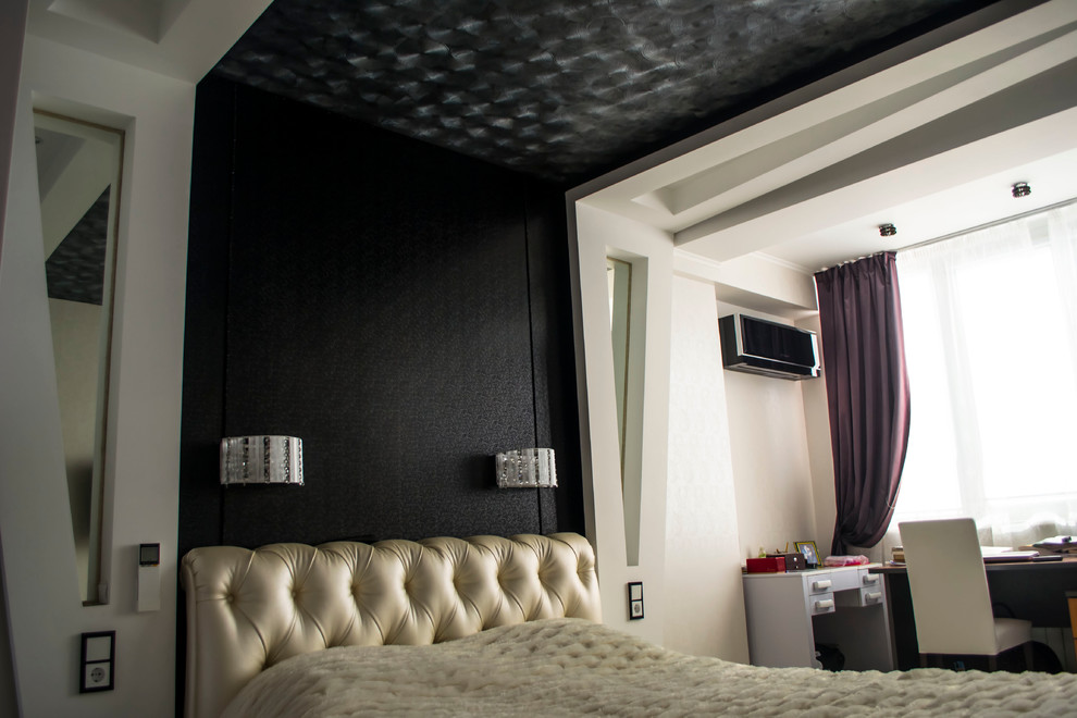 Контрастный дизайн интерьера квартиры