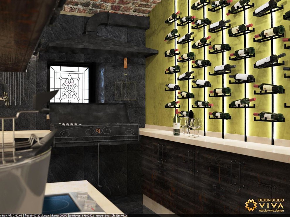 Дизайн-проект интерьера винного бара "Кюхельбекер" в Павловске, Санкт-Петербург.