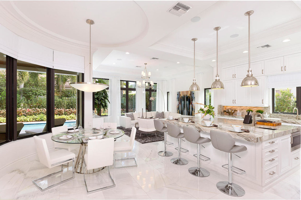 Example of a trendy kitchen design in Miami