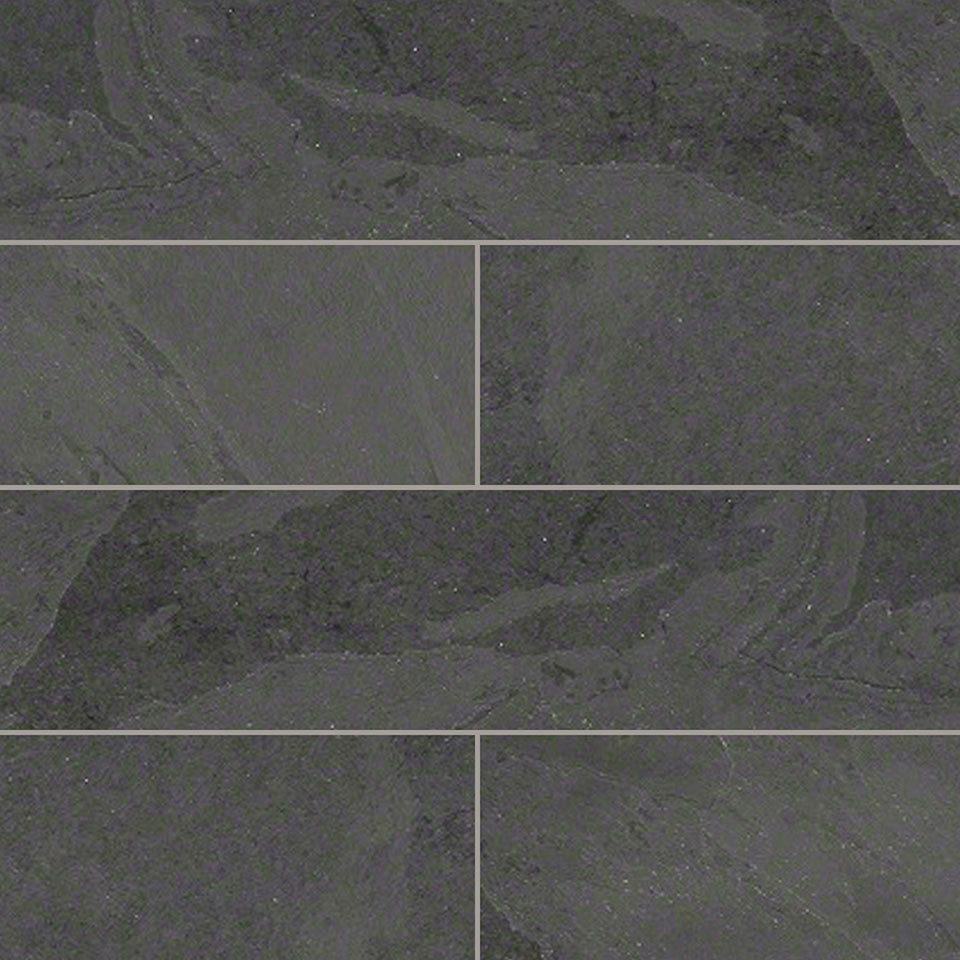Gauged Montauk Black Slate Tile, 133.50 Sq. ft.