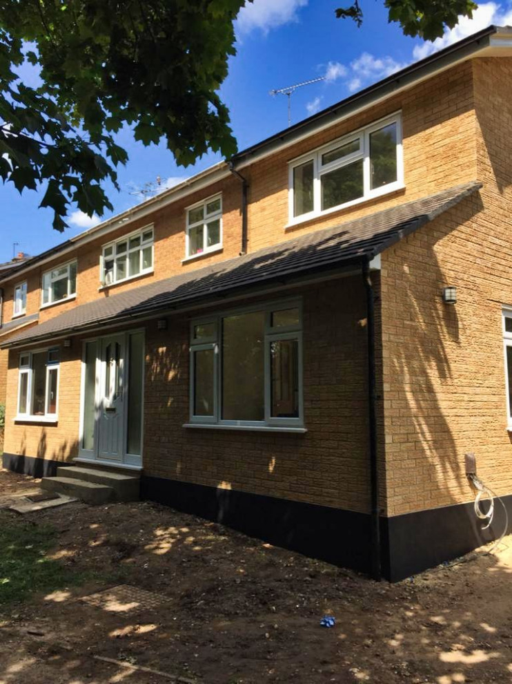 front, side and rear double storey extensions