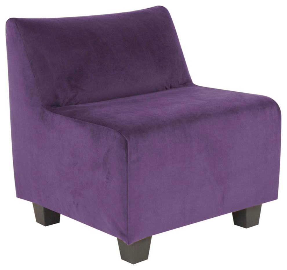 Howard Elliott Polyester Pod Chair Cover Only In Bella Eggplant Finish
