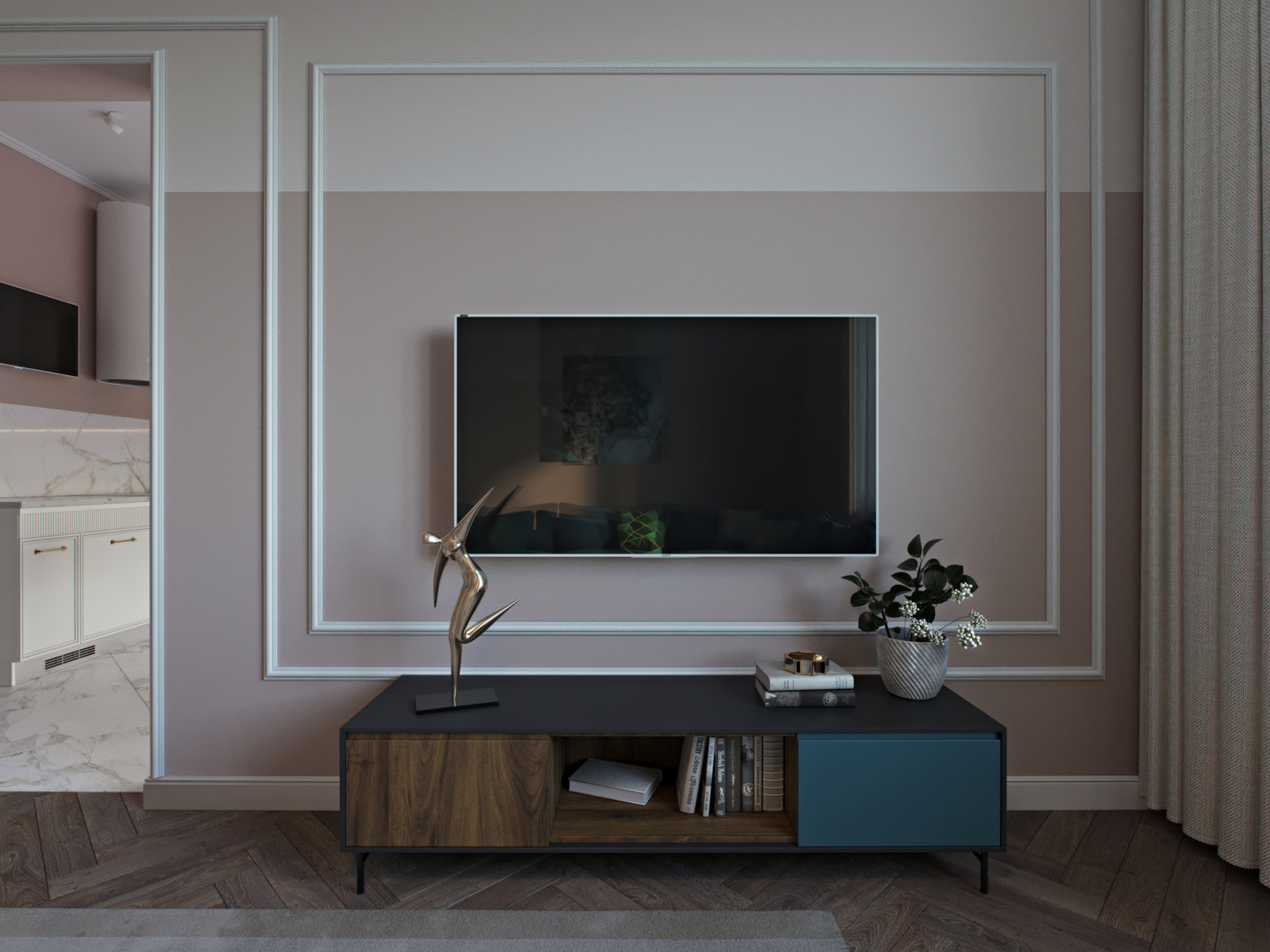 Проект трехкомнатной квартиры для дамы с собачкой.