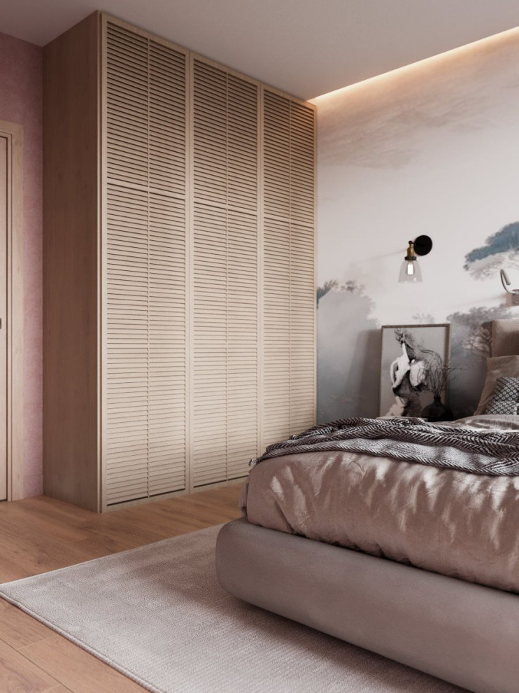 Спальная комната в кремовых тонах