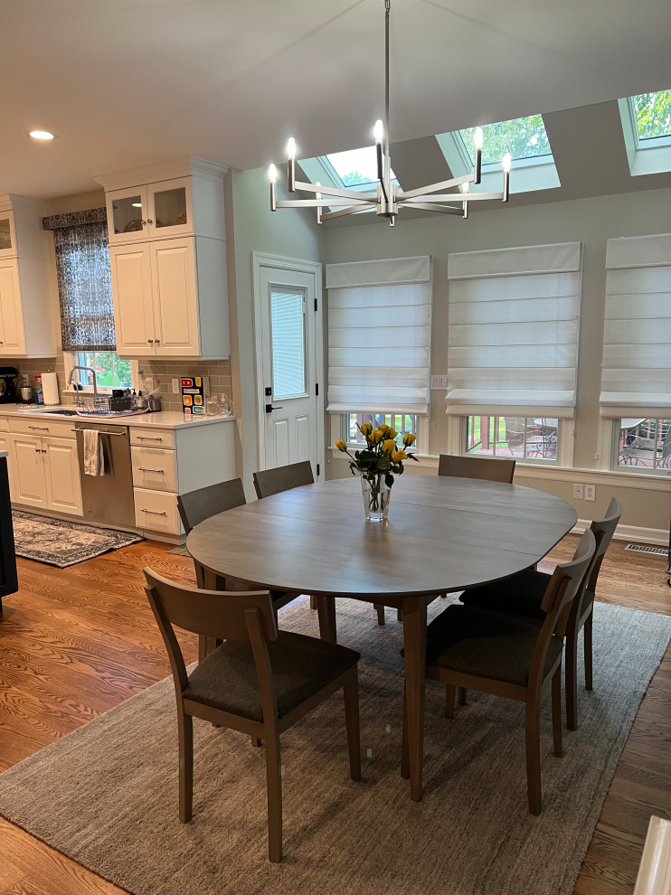 Transitional dining room photo in New York